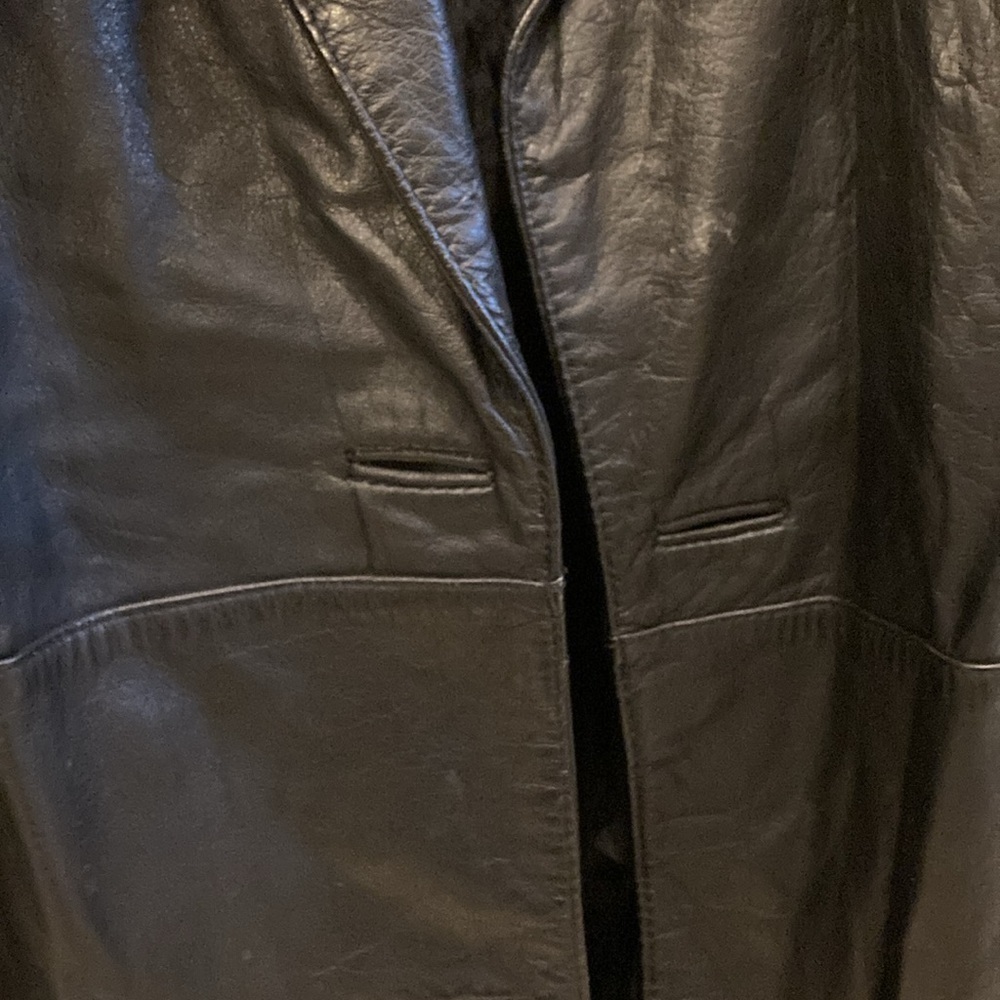 Vintage G-III Leather Fashions Long Leather Jacket - Picture 9 of 14